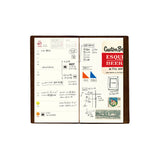 Traveler's Notebook 2025 Refill - Weekly Diary + Memo - Regular Size -  - Notebook Accessories - Bunbougu