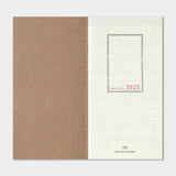 Traveler's Notebook 2025 Refill - Weekly Diary + Memo - Regular Size -  - Notebook Accessories - Bunbougu