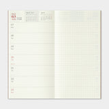 Traveler's Notebook 2025 Refill - Weekly Diary + Memo - Regular Size -  - Notebook Accessories - Bunbougu