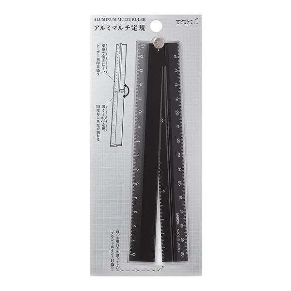 Midori Foldable Ruler 16cm Clear (traveler's planner journal pencil write  rule)