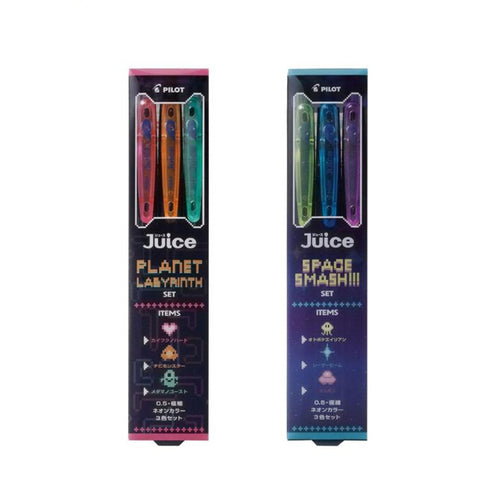 Pilot Juice Gel Pen - Neon Colour - 3 Colour Set - 0.5 mm - - Gel Pens - Bunbougu