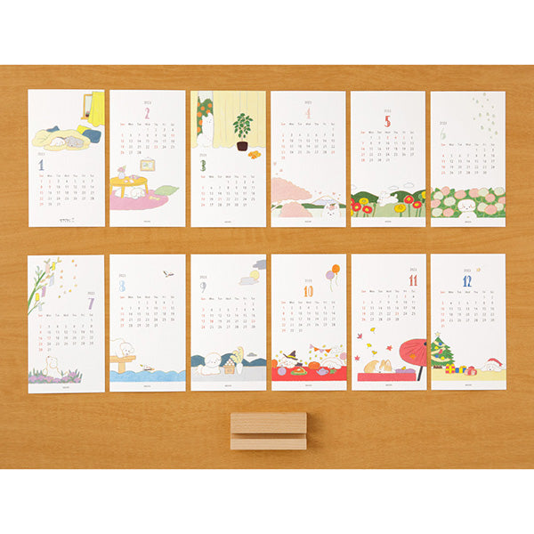 Midori Desk Calendar 2025 Laser Cut Landscapes 