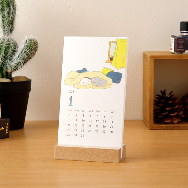 Midori 2023 Desktop Stand Calendar - Dogs – Bunbougu