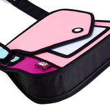 Jump From Paper Giggle Shoulder Bag - Neon Pink -  - Pencil Cases & Bags - Bunbougu