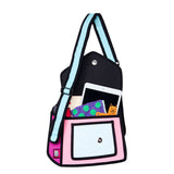 Jump From Paper Giggle Shoulder Bag - Neon Pink -  - Pencil Cases & Bags - Bunbougu