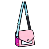 Jump From Paper Giggle Shoulder Bag - Neon Pink -  - Pencil Cases & Bags - Bunbougu