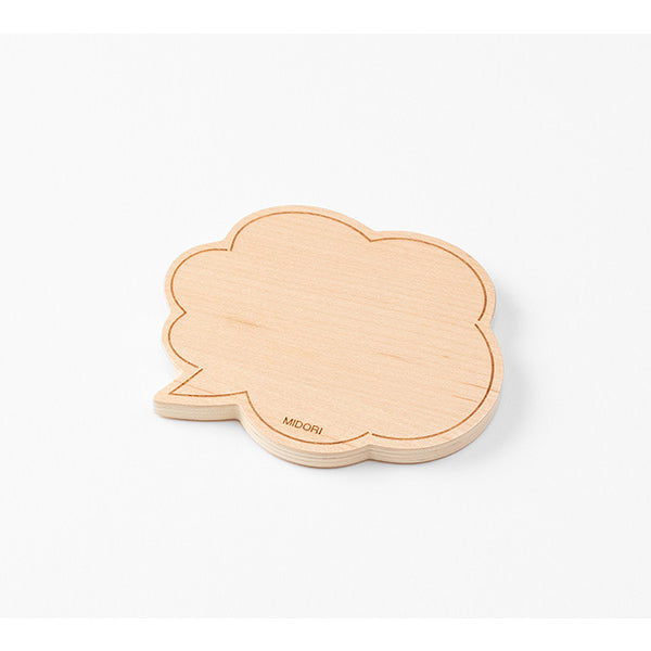 Midori Wooden Whiteboard - Speech Bubble – Bunbougu