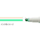 Sun-star Ninipie Dual Tip Highlighter - Needle Point/Chisel Tip - 0.5 mm/ 5 mm -  - Highlighters - Bunbougu