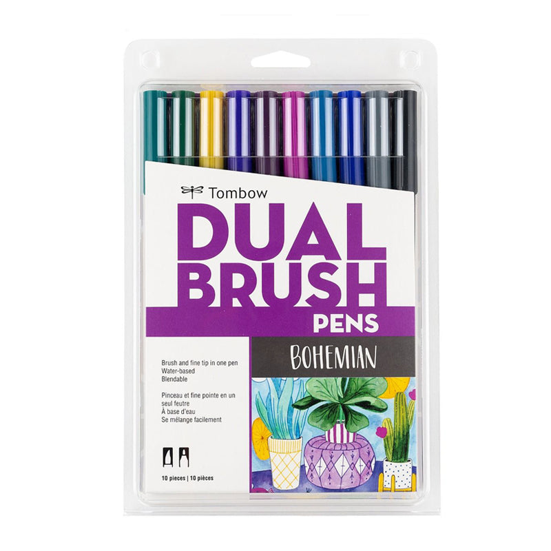 Tombow Dual Brush Pen Sets of 108, 20 & 10 - Brush & Fine Tip