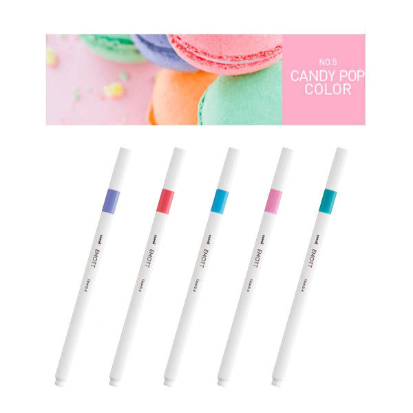 emott Fineliner Pen 5 Set Candy Pop Colors
