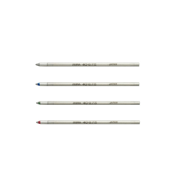 West item Landschap Zebra 4C-0.7 Ballpoint Pen Refill - D1 Type - 0.7 mm – Bunbougu