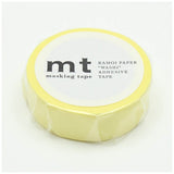 Mt Masking Tape - Pastel Lemon - 15 mm x 10 m -  - Washi Tapes - Bunbougu